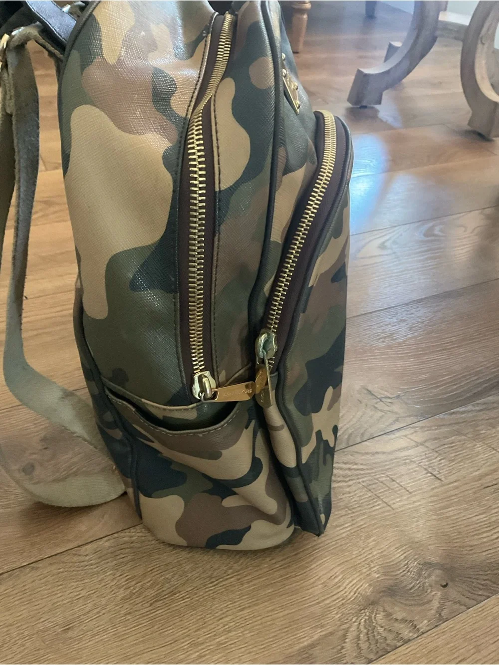 Michael Kors Camo Print Men's Backpack - Green/Brown